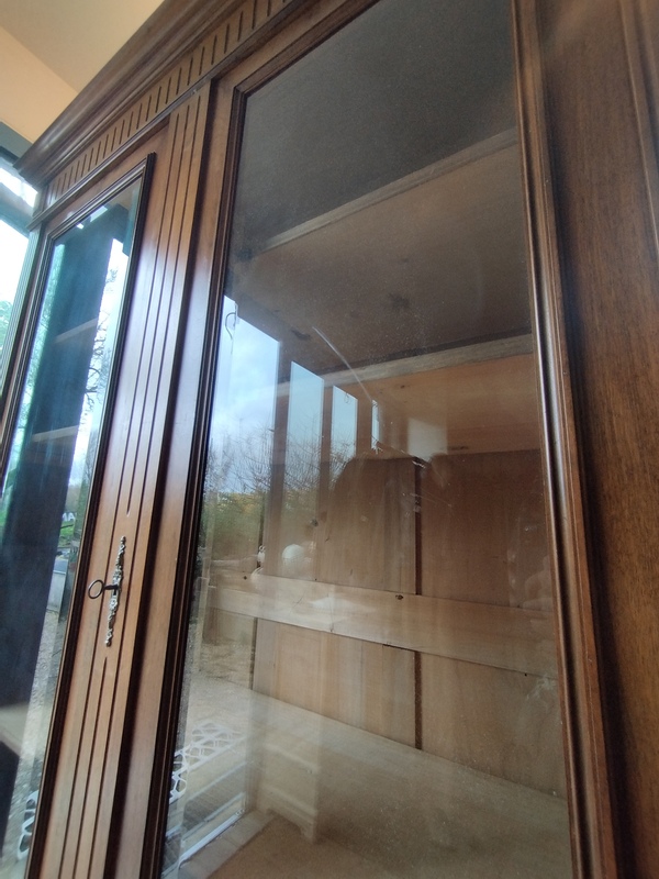 20th Century Beveled Display Case 