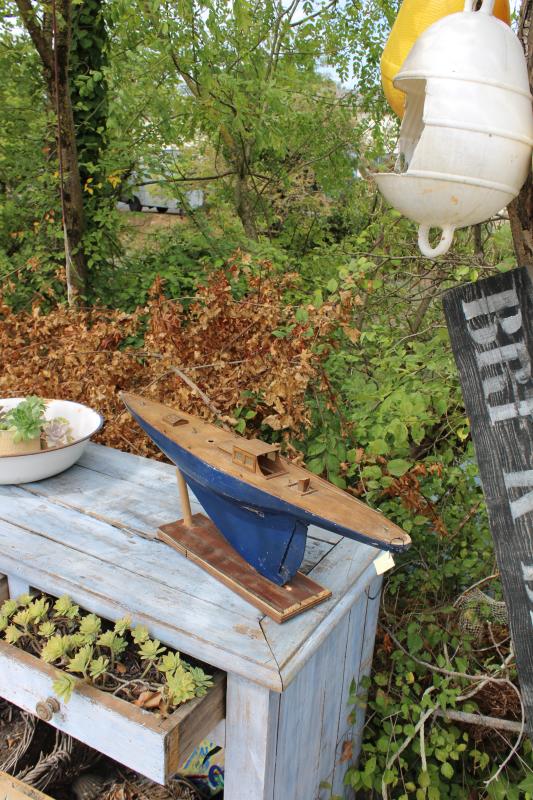 20th Century Old Pond Sailboat 